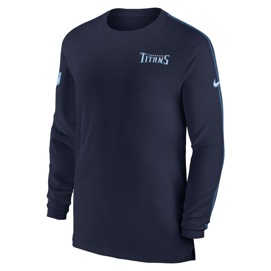 Tennessee Titans Sideline Coach UV Performance Long Sleeve T-Shirt - Navy T-shirts