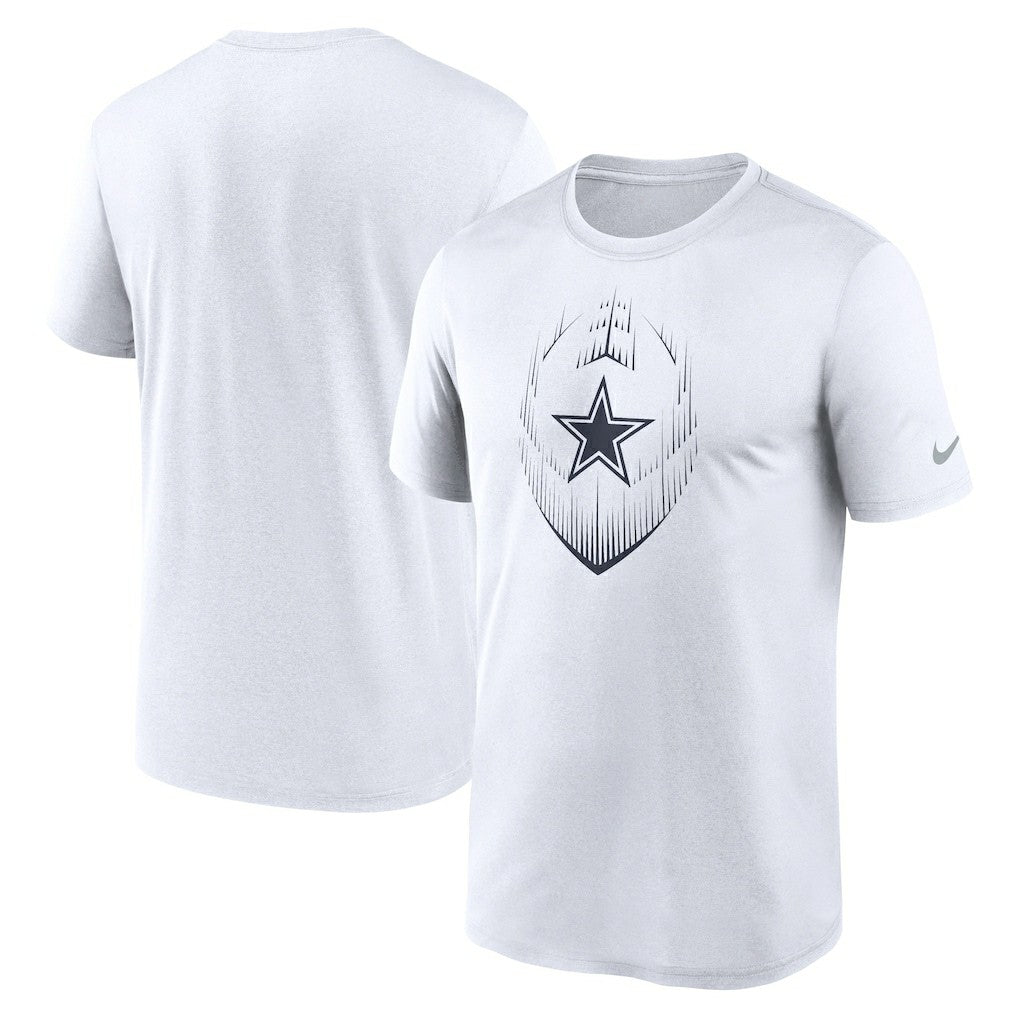 Dallas Cowboys Primetime Legend Icon Performance T-Shirt - White T-shirts