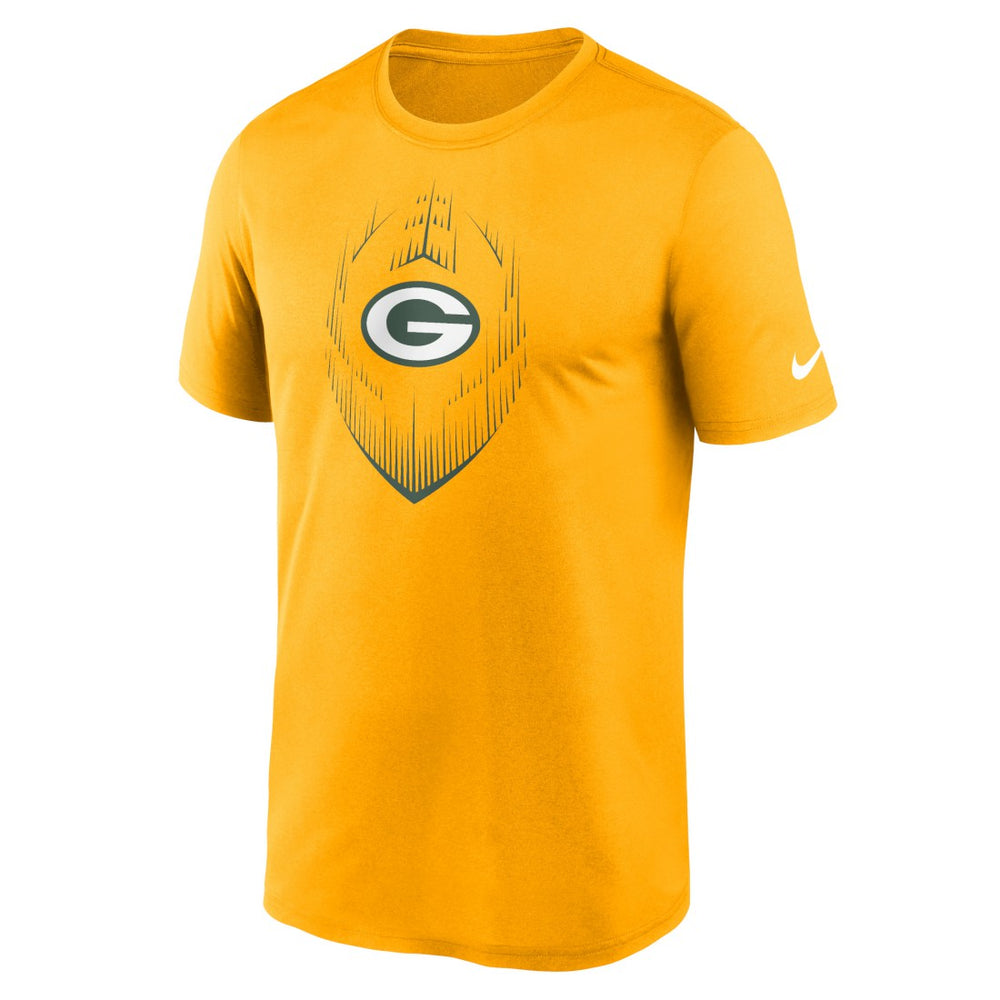 Green Bay Packers Primetime Legend Icon Performance T-Shirt - Gold T-shirts