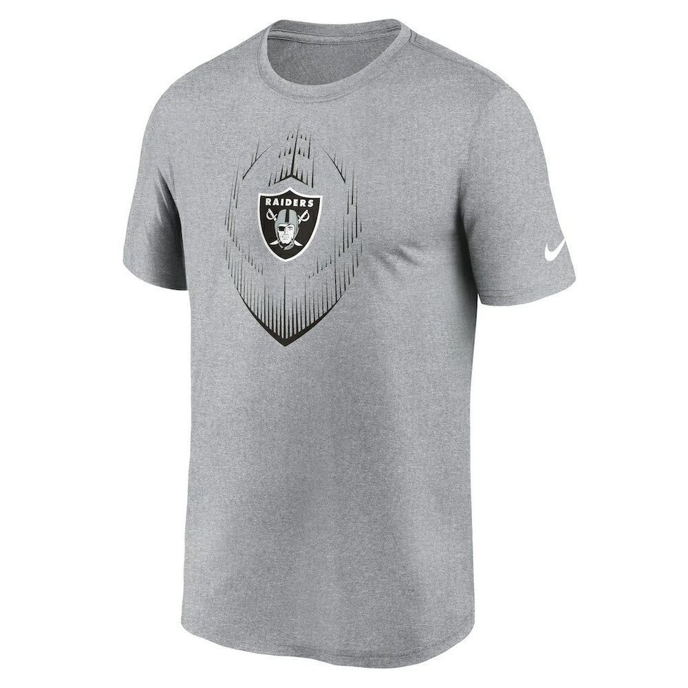 Las Vegas Raiders Primetime Legend Icon Performance T-Shirt - Heather Gray T-shirts