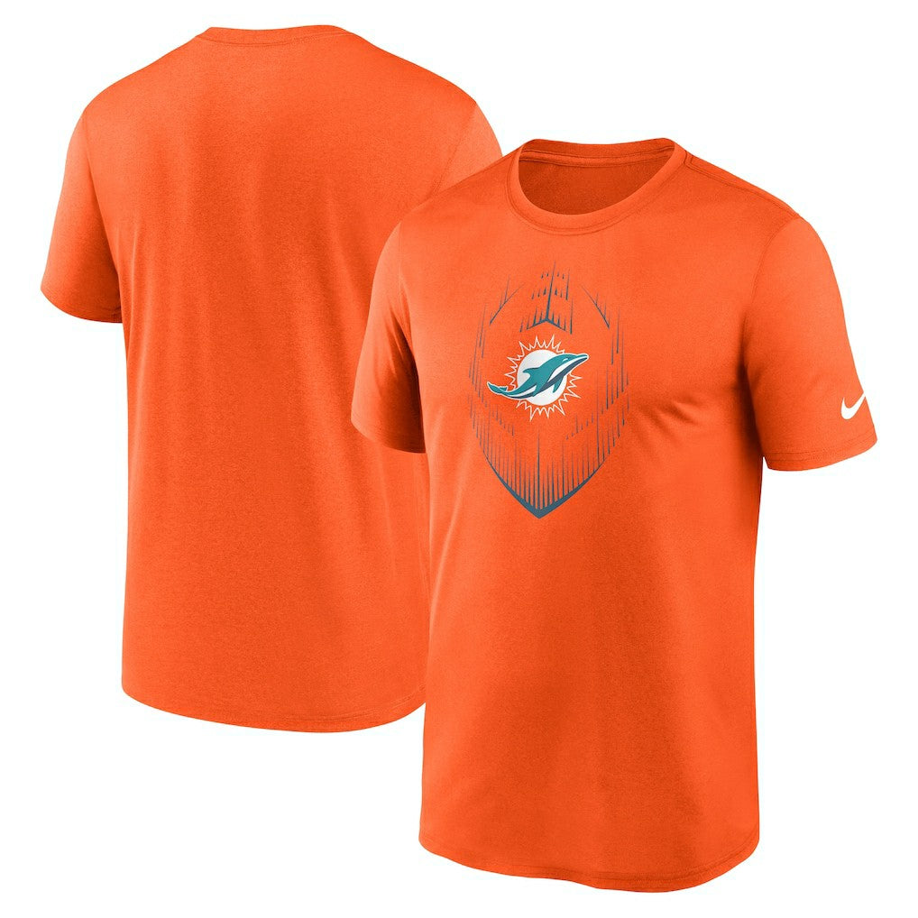 Miami Dolphins Primetime Legend Icon Performance T-Shirt - Orange T-shirts