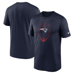 New England Patriots Primetime Legend Icon Performance T-Shirt - Navy T-shirts
