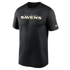 Baltimore Ravens Primetime Legend Wordmark Performance T-Shirt - Black T-shirts