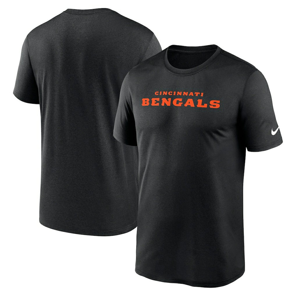 Cincinnati Bengals Primetime Legend Wordmark Performance T-Shirt - Black T-shirts