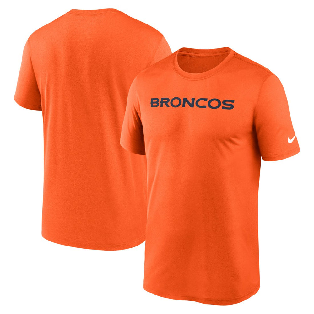 Denver Broncos Primetime Legend Wordmark Performance T-Shirt - Orange T-shirts