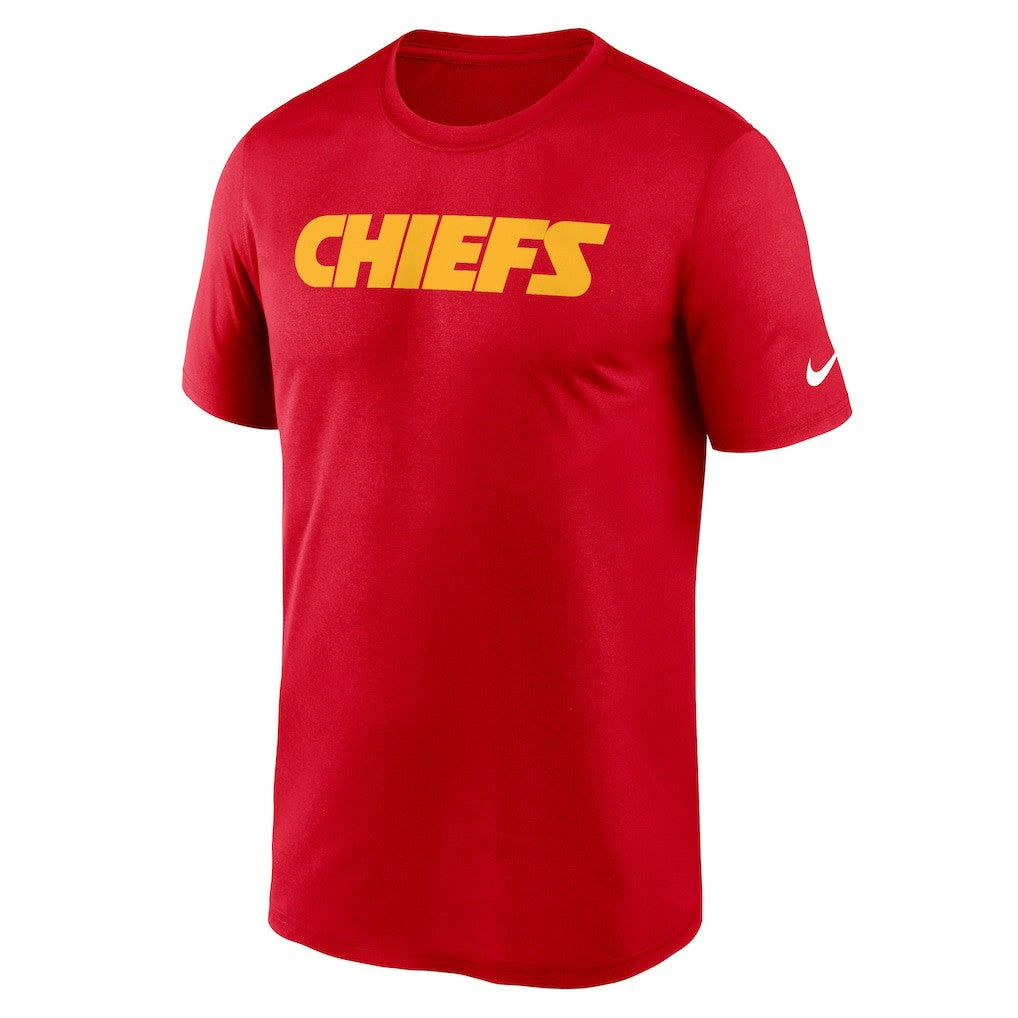 Kansas City Chiefs Primetime Legend Wordmark Performance T-Shirt - Red T-shirts