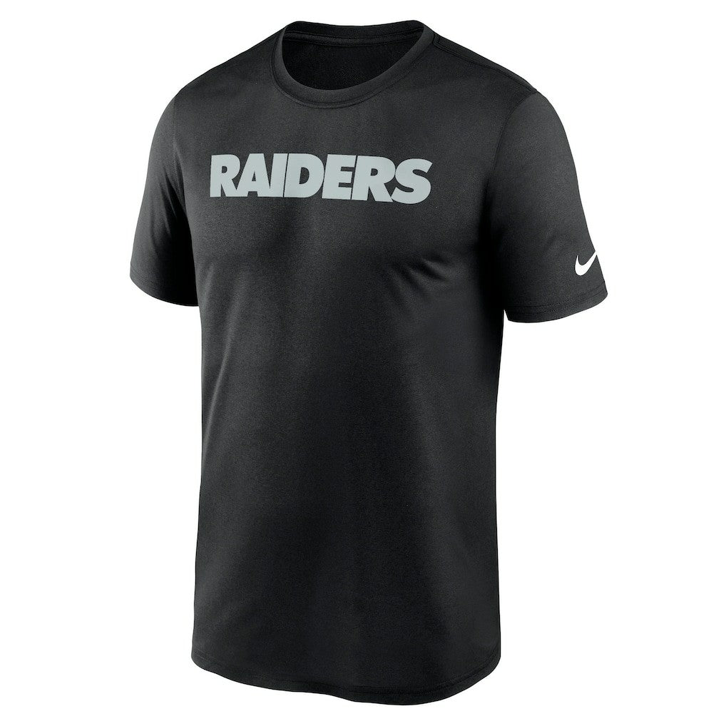 Las Vegas Raiders Primetime Legend Wordmark Performance T-Shirt - Black T-shirts
