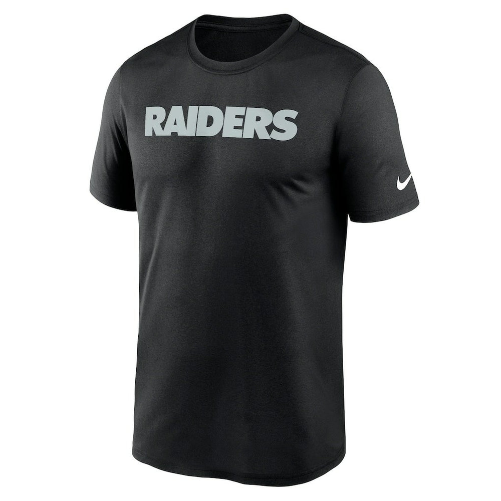 Las Vegas Raiders Primetime Legend Wordmark Performance T-Shirt - Black T-shirts