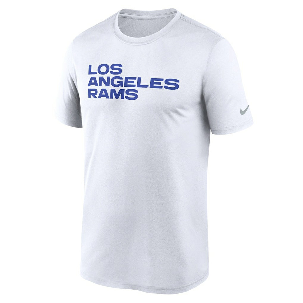 Los Angeles Rams Primetime Legend Wordmark Performance T-Shirt - White T-shirts