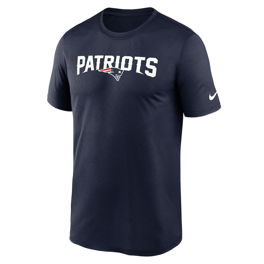 New England Patriots Primetime Legend Wordmark Performance T-Shirt - Navy T-shirts