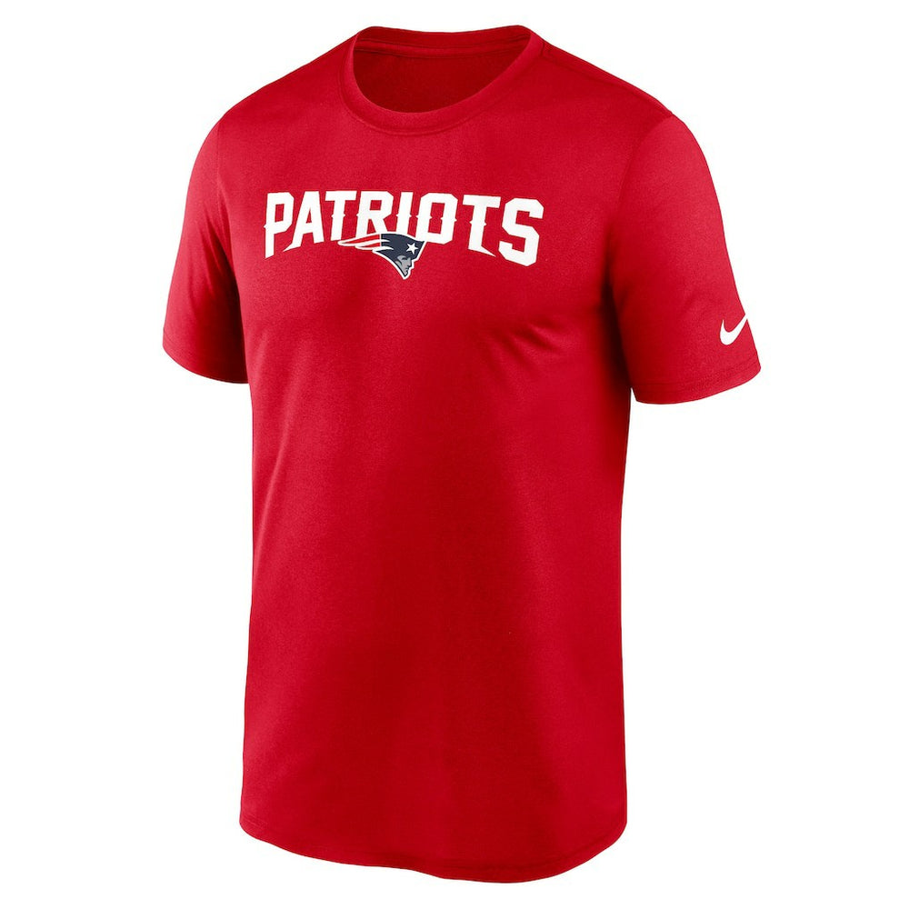 New England Patriots Primetime Legend Wordmark Performance T-Shirt - Red T-shirts