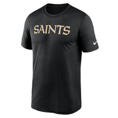 New Orleans Saints Primetime Legend Wordmark Performance T-Shirt - Black T-shirts