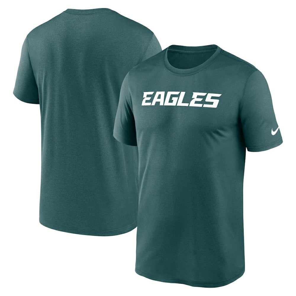 Philadelphia Eagles Primetime Legend Wordmark Performance T-Shirt - Midnight Green T-shirts