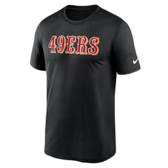 San Francisco 49ers Primetime Legend Wordmark Performance T-Shirt - Black T-shirts