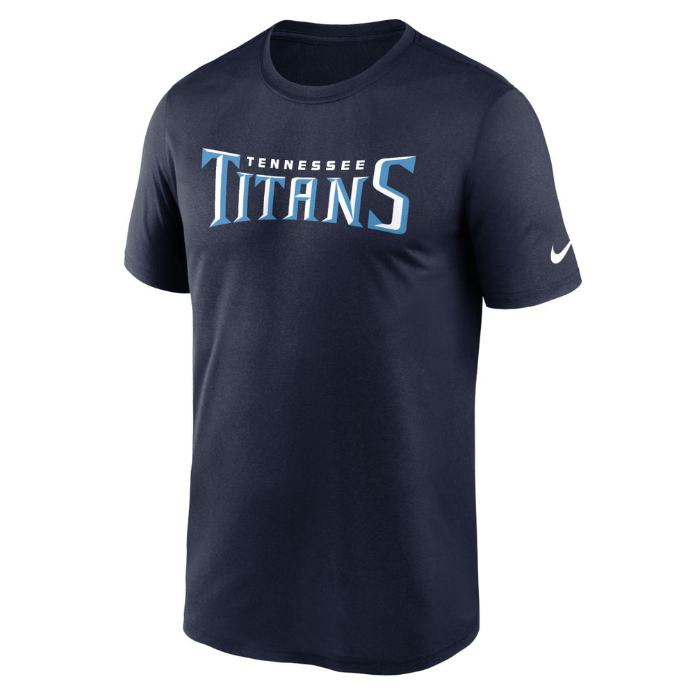 Tennessee Titans Primetime Legend Wordmark Performance T-Shirt - Navy T-shirts