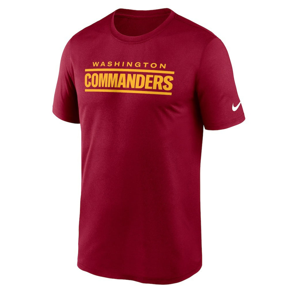 Washington Commanders Primetime Legend Wordmark Performance T-Shirt - Burgundy T-shirts