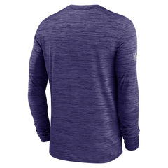 Baltimore Ravens Sideline Velocity Dri-FIT Long Sleeve T-Shirt - Purple T-shirts