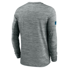 Carolina Panthers Sideline Velocity Dri-FIT Long Sleeve T-Shirt - Gray T-shirts
