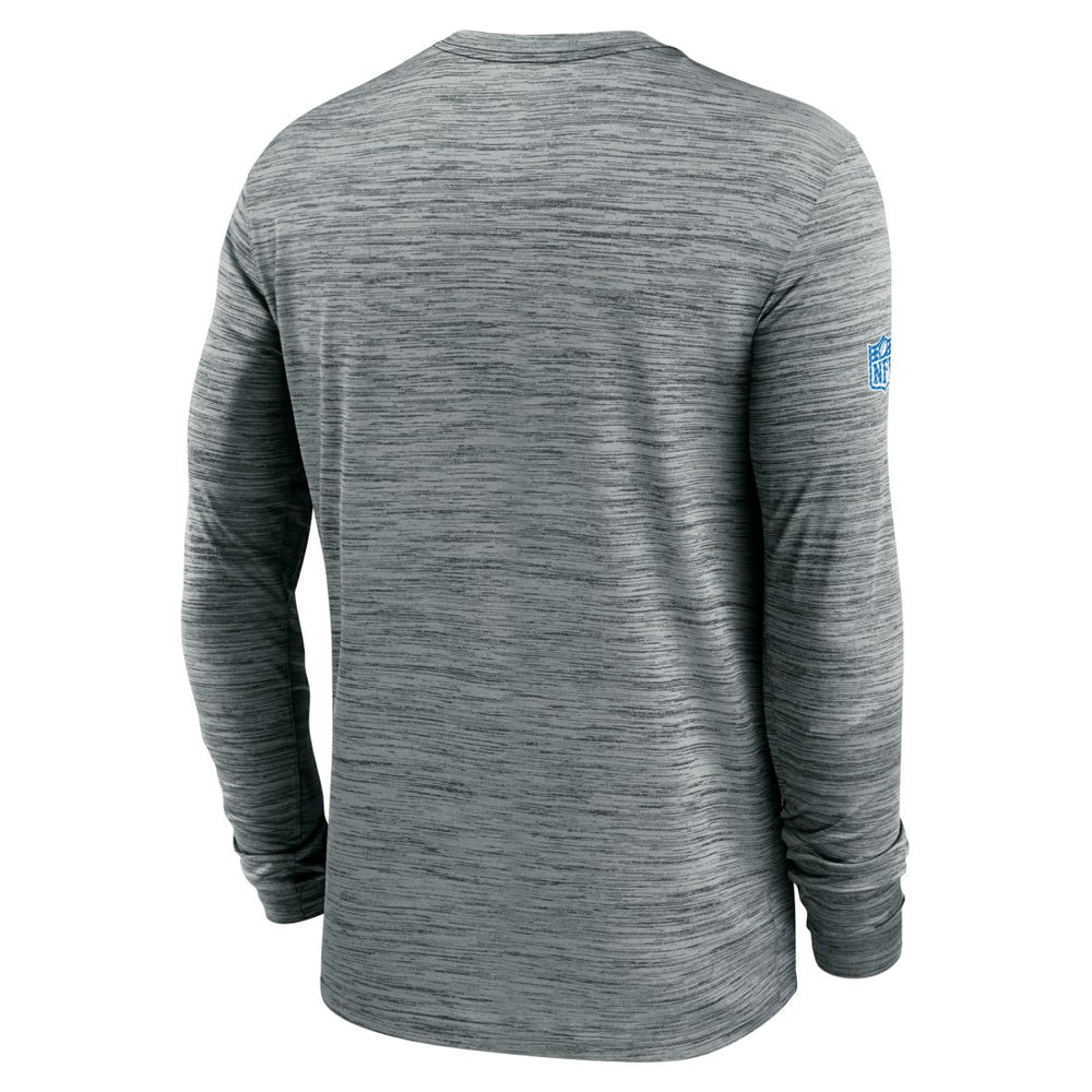 Detroit Lions Sideline Velocity Dri-FIT Long Sleeve T-Shirt - Gray T-shirts