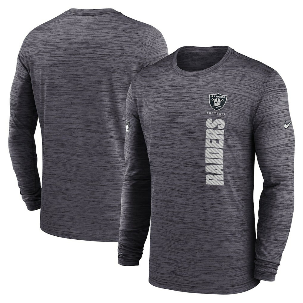 Las Vegas Raiders Sideline Velocity Dri-FIT Long Sleeve T-Shirt - Black T-shirts