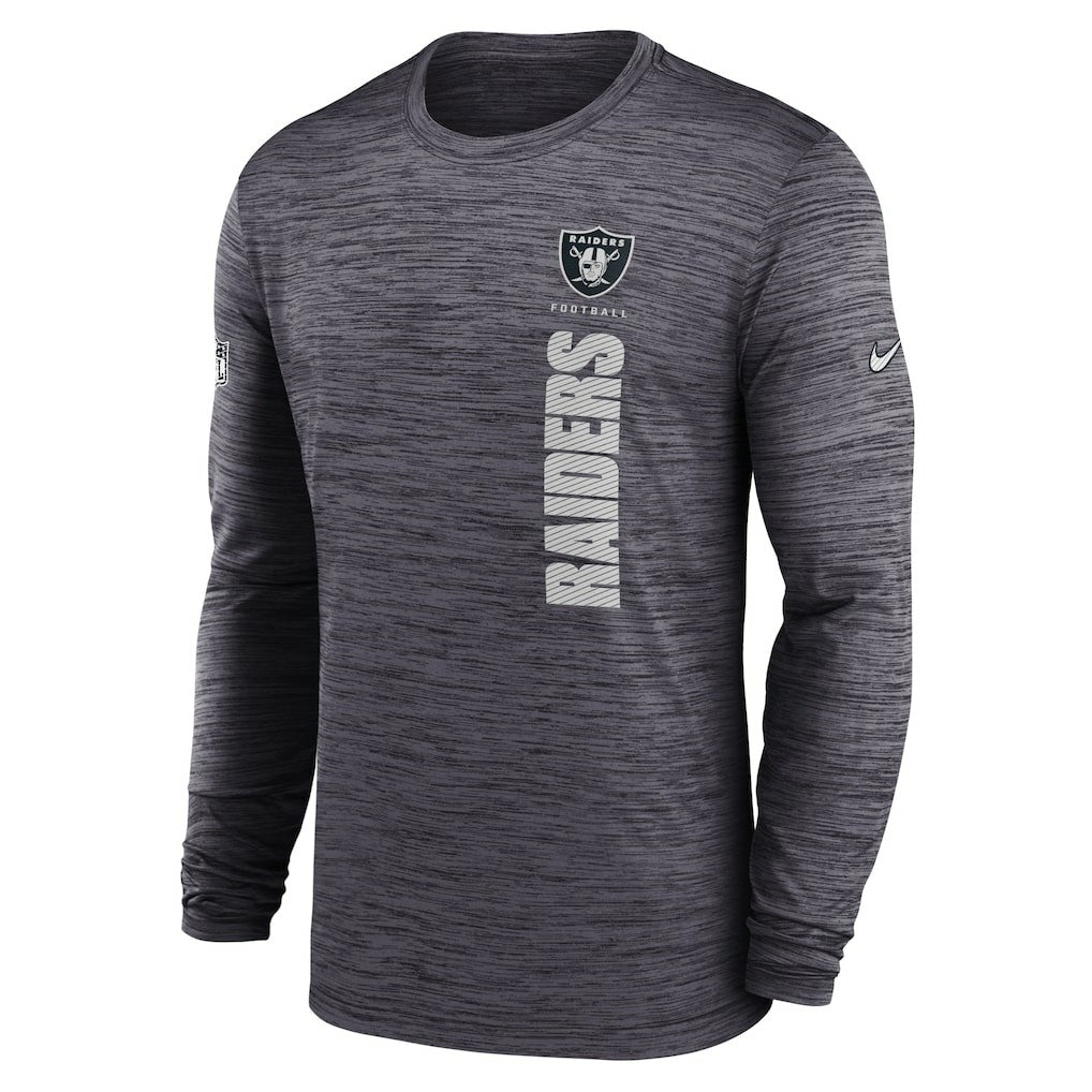 Las Vegas Raiders Sideline Velocity Dri-FIT Long Sleeve T-Shirt - Black T-shirts