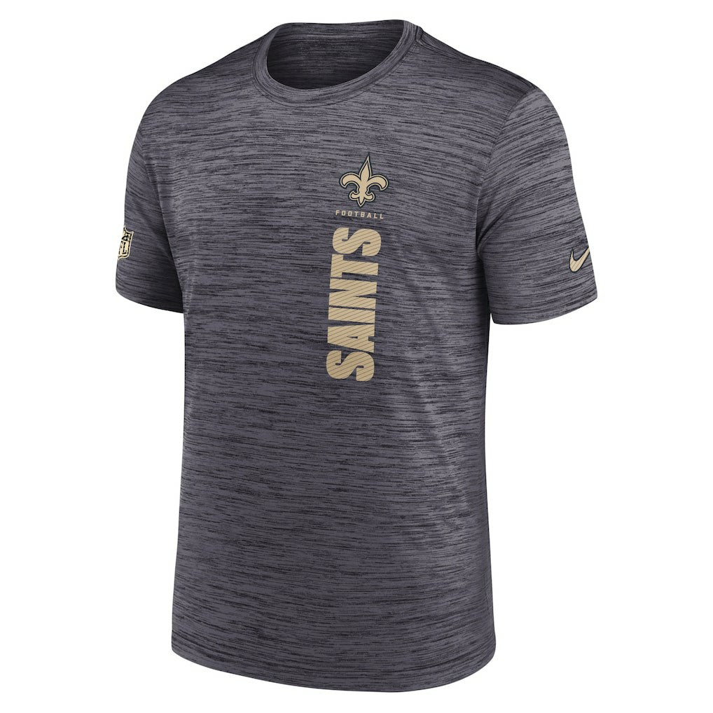New Orleans Saints Sideline Velocity Dri-FIT T-Shirt - Black T-shirts