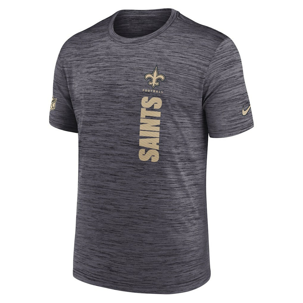 New Orleans Saints Sideline Velocity Dri-FIT T-Shirt - Black T-shirts