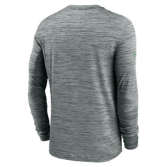 New York Jets Sideline Velocity Dri-FIT Long Sleeve T-Shirt - Gray T-shirts