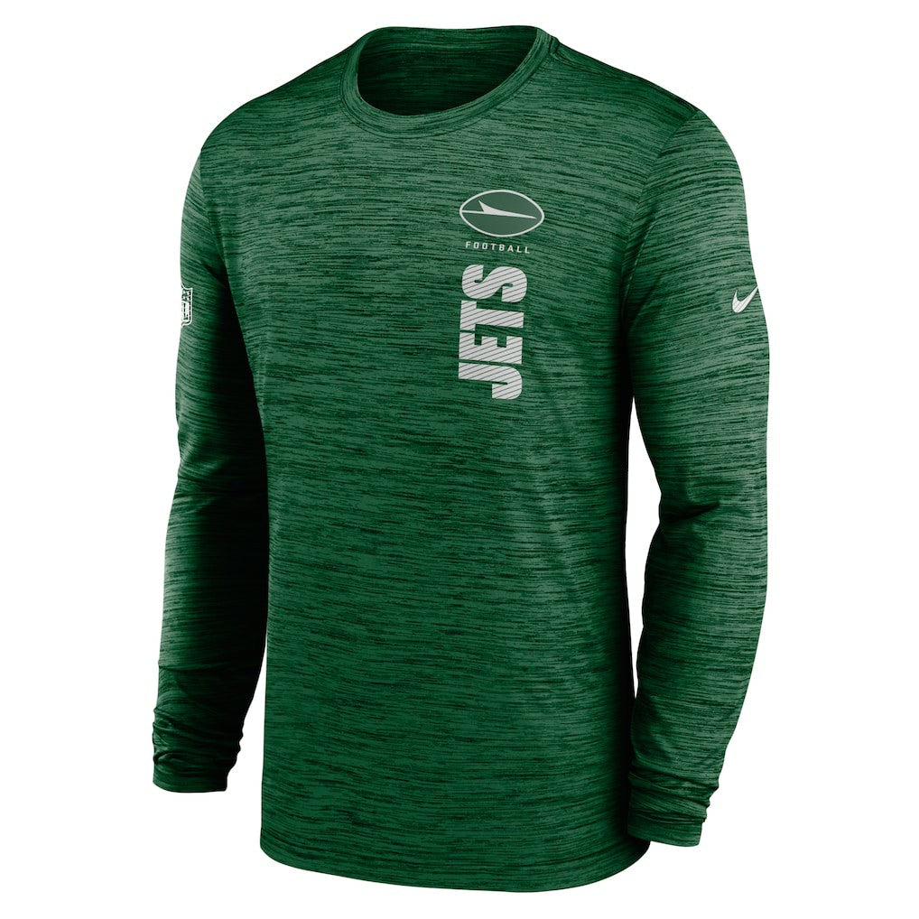 New York Jets Sideline Velocity Dri-FIT Long Sleeve T-Shirt - Green T-shirts