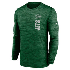 New York Jets Sideline Velocity Dri-FIT Long Sleeve T-Shirt - Green T-shirts