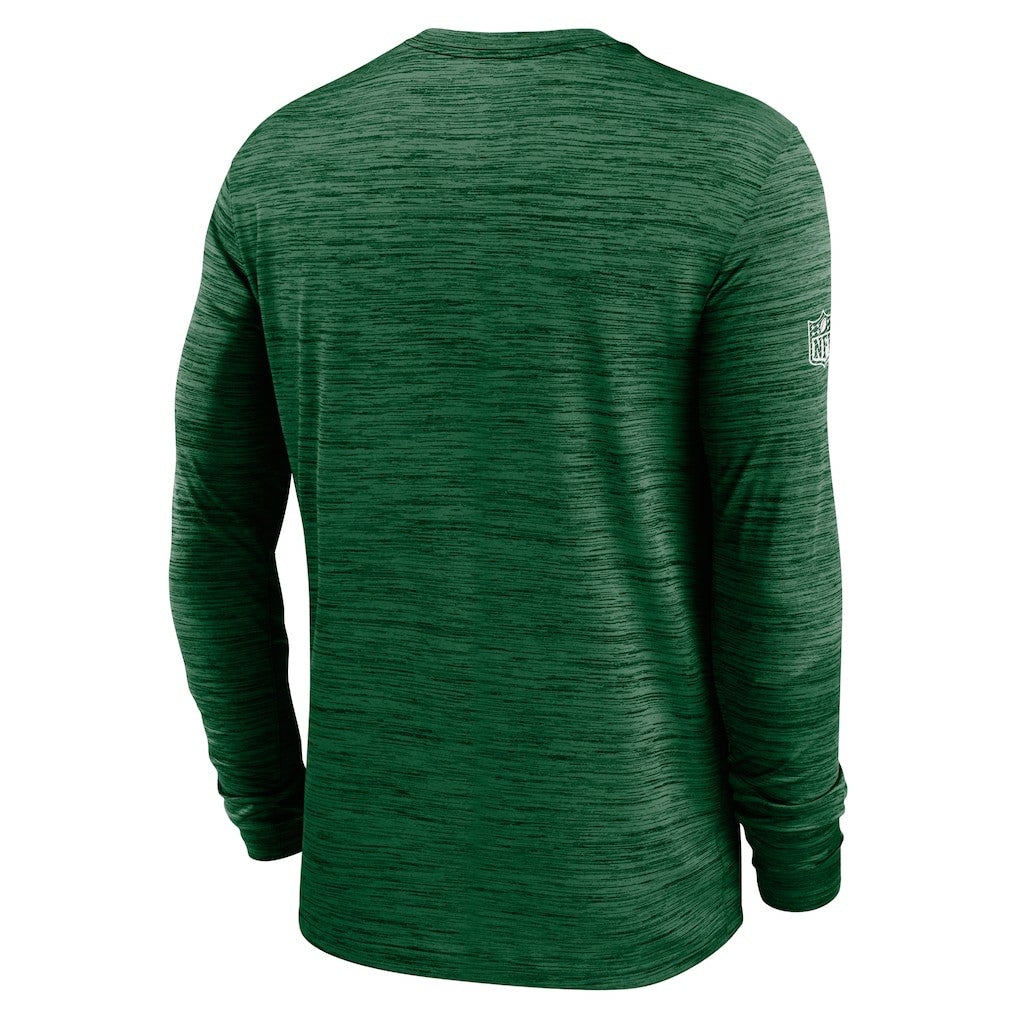 New York Jets Sideline Velocity Dri-FIT Long Sleeve T-Shirt - Green T-shirts
