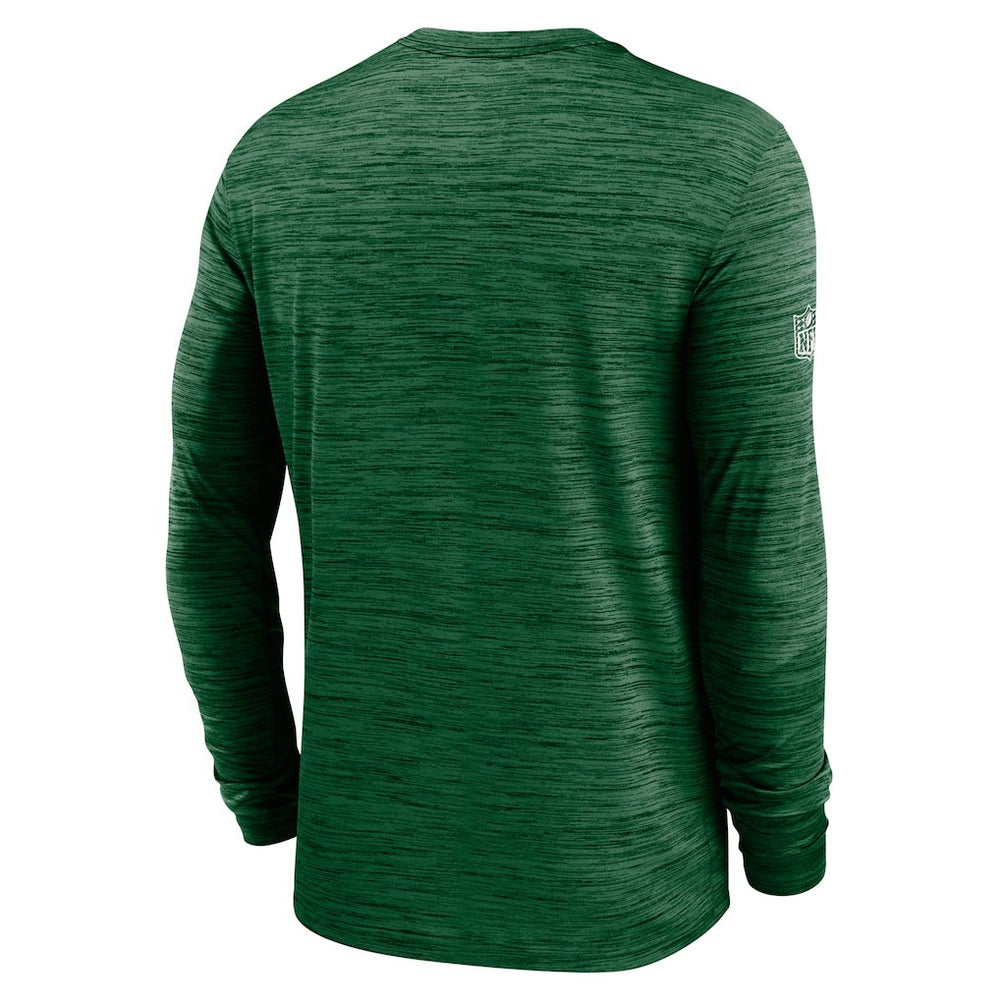 New York Jets Sideline Velocity Dri-FIT Long Sleeve T-Shirt - Green T-shirts