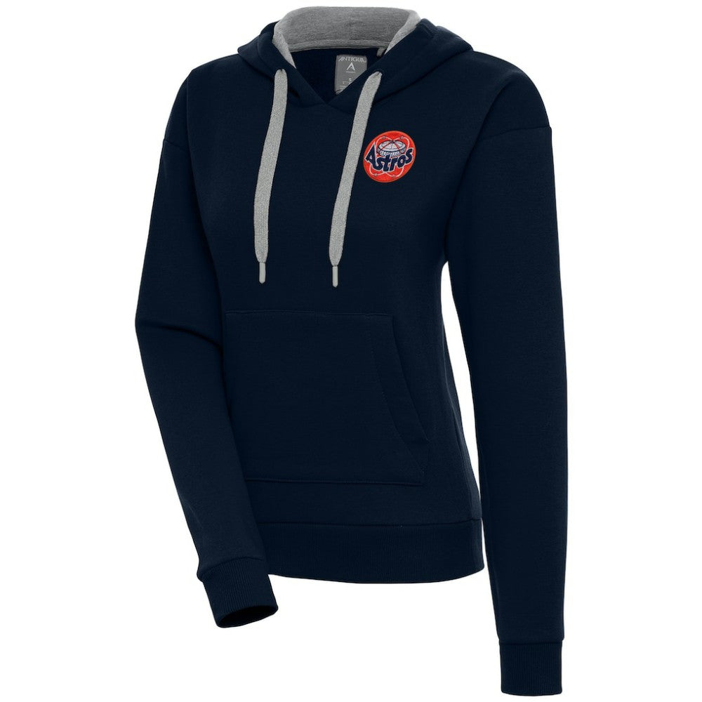 Houston Astros Antigua Women's Cooperstown Victory Pullover Hoodie - Navy Hoodies