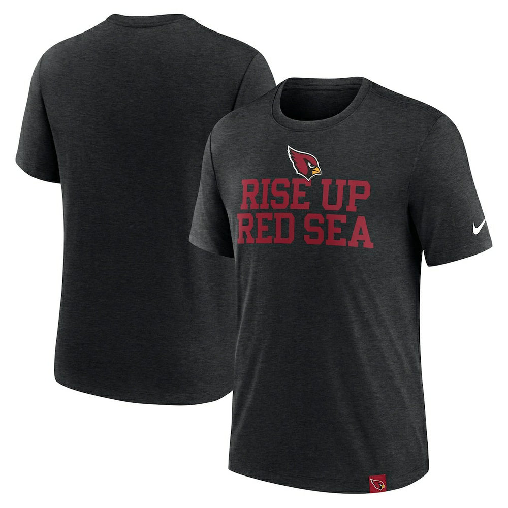 Arizona Cardinals Blitz Tri-Blend T-Shirt - Heather Black T-shirts