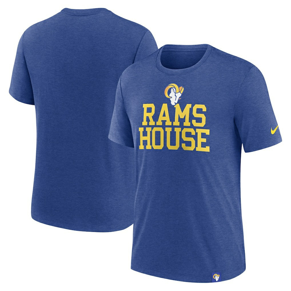 Los Angeles Rams Blitz Tri-Blend T-Shirt - Heather Royal T-shirts