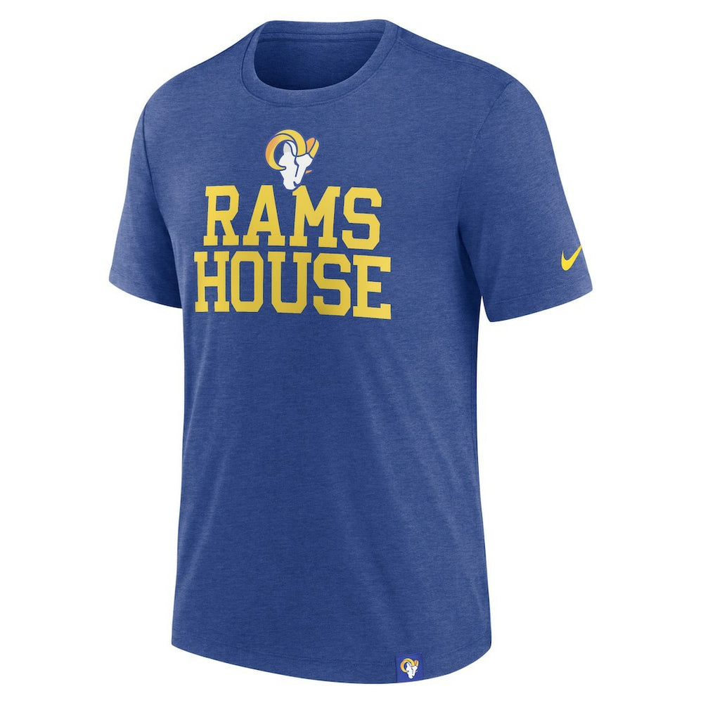 Los Angeles Rams Blitz Tri-Blend T-Shirt - Heather Royal T-shirts