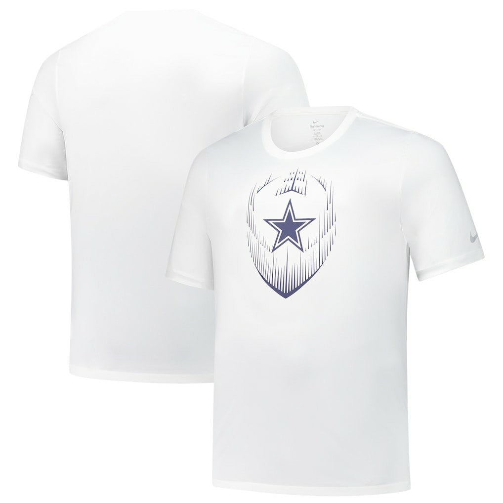 Dallas Cowboys Big & Tall Blitz Legend Icon Performance T-Shirt - White T-shirts