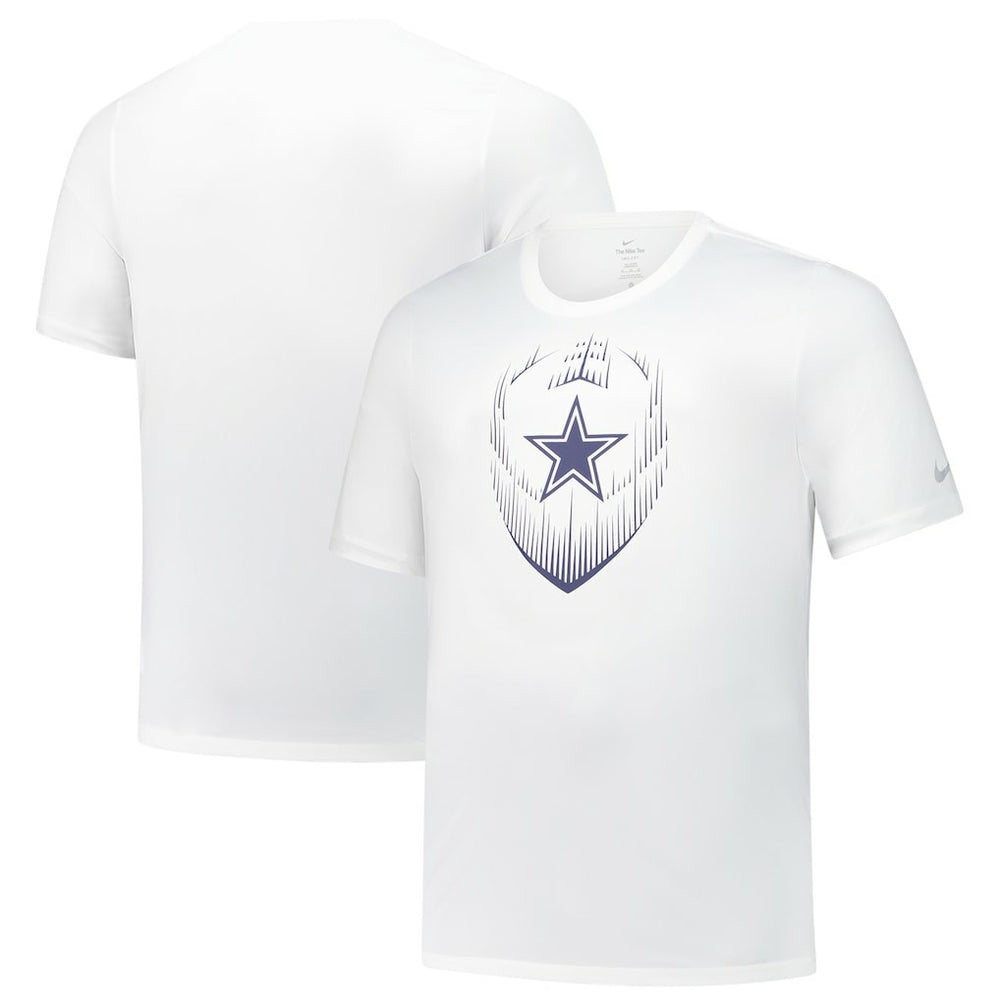 Dallas Cowboys Big & Tall Blitz Legend Icon Performance T-Shirt - White T-shirts
