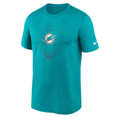 Miami Dolphins Big & Tall Blitz Legend Icon T-Shirt - Aqua T-shirts