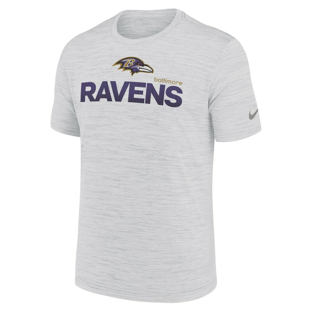 Baltimore Ravens Blitz Velocity Modern Dri-FIT T-Shirt - Ash T-shirts