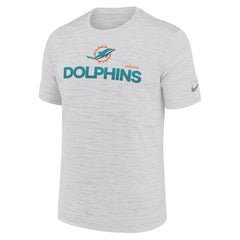 Miami Dolphins Blitz Velocity Modern Dri-FIT T-Shirt - Ash T-shirts