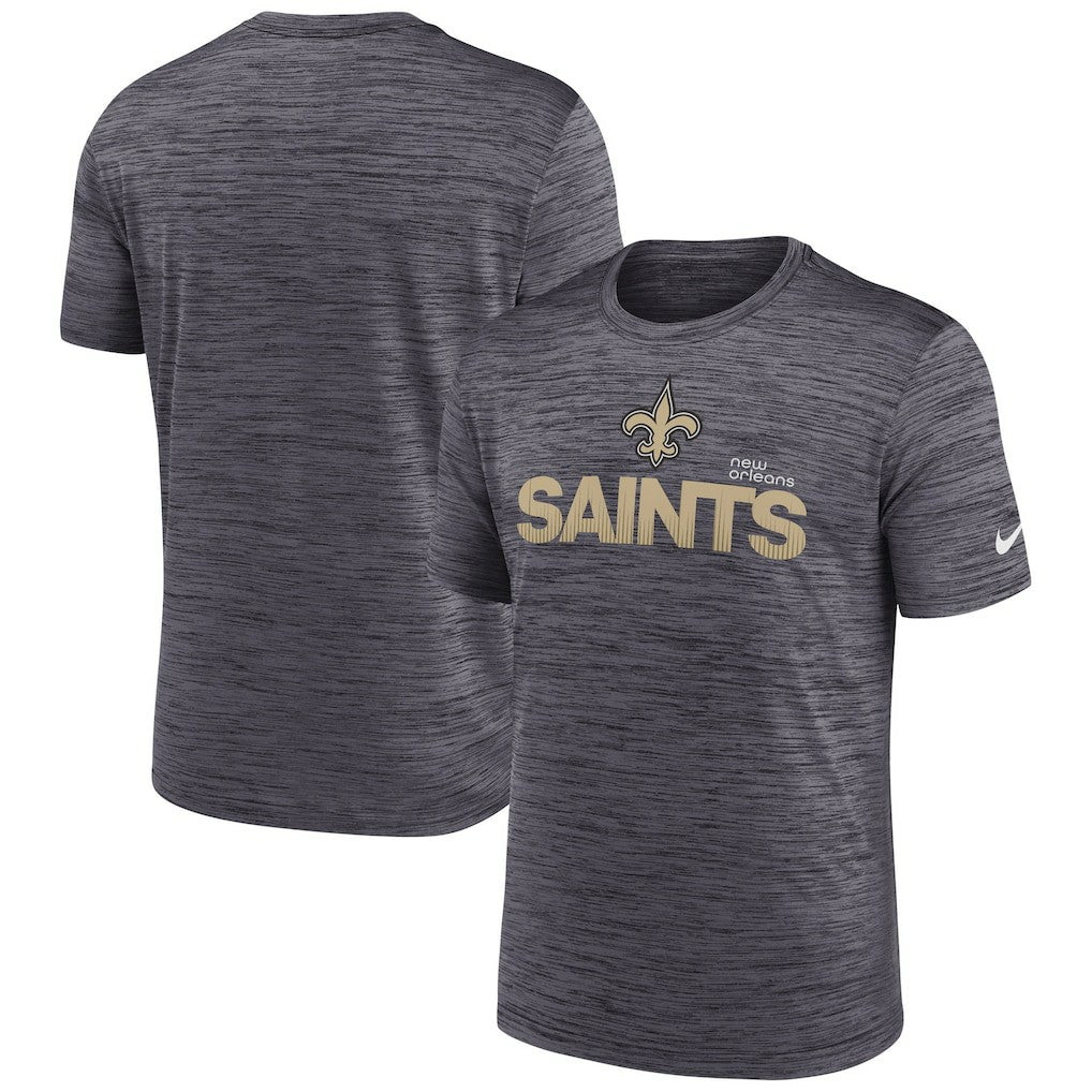 New Orleans Saints Blitz Velocity Modern Dri-FIT T-Shirt - Black T-shirts