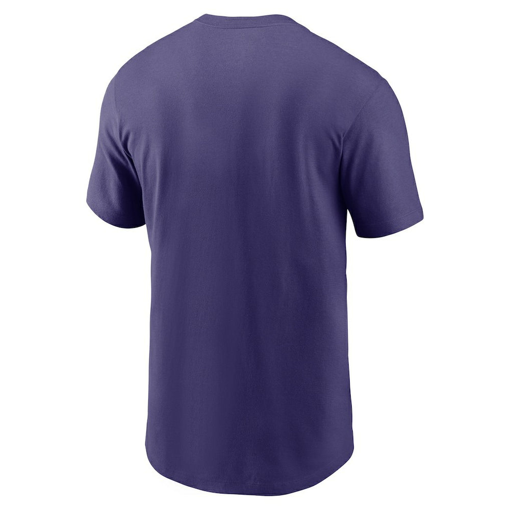 Baltimore Ravens Primetime Wordmark Essential T-Shirt - Purple T-shirts