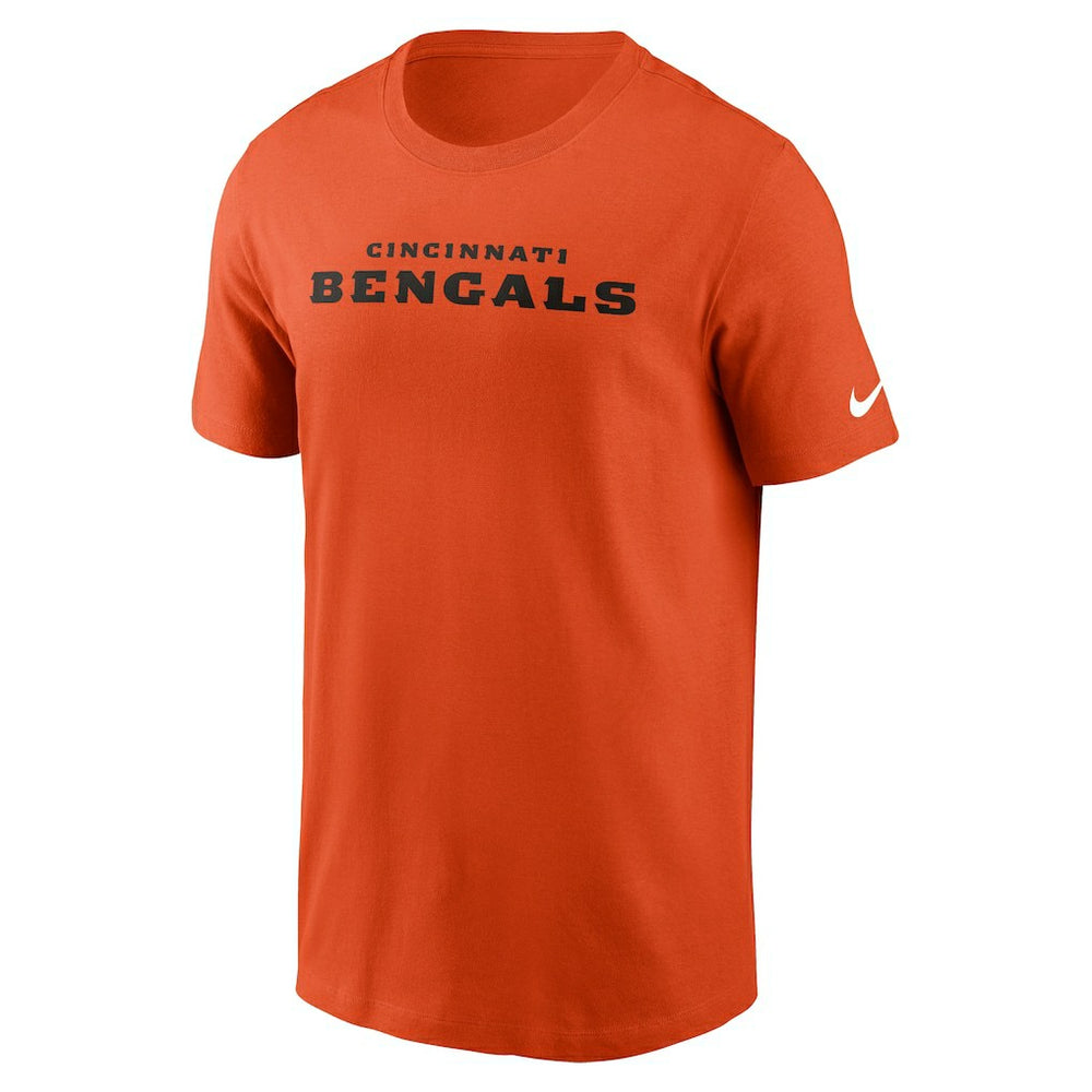 Cincinnati Bengals Primetime Wordmark Essential T-Shirt - Orange T-shirts