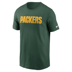 Green Bay Packers Primetime Wordmark Essential T-Shirt - Green T-shirts