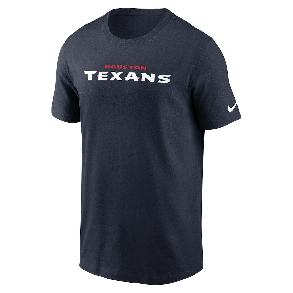 Houston Texans Wordmark Essential T-Shirt - Navy T-shirts