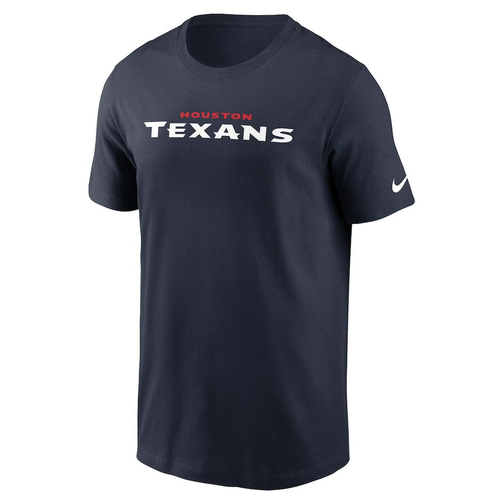 Houston Texans Wordmark Essential T-Shirt - Navy T-shirts