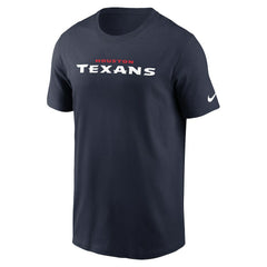 Houston Texans Wordmark Essential T-Shirt - Navy T-shirts