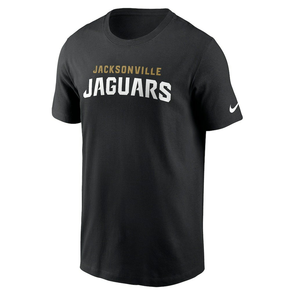 Jacksonville Jaguars Primetime Wordmark Essential T-Shirt - Black T-shirts