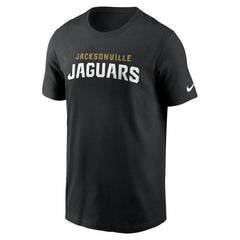 Jacksonville Jaguars Primetime Wordmark Essential T-Shirt - Black T-shirts